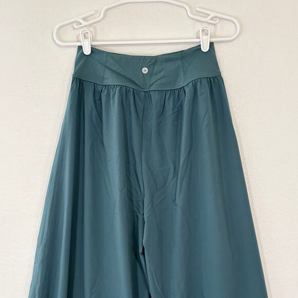 Halara Pants Womens Medium Breezeful High Waist Palazzo Flowy Wide Leg Blue NWT - Picture 5 of 10